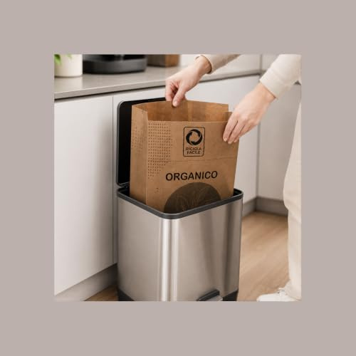 Sacs SUMUS pour la collecte différenciée des déchets organiques autoformants avec fond mobile 8 L 150 pièces Lucgel