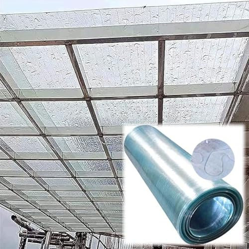 Polycarbonat-kunststoffplatte Transparente Pergola-dachüberdachung Dachplatten Aus Polycarbonatplatten Gewächshaus-pc-ausdauerplatine Wasserdichte Platten Glasersatz L(Size:39.4''x65.6',Color:Löschen)