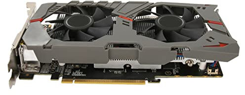 KIMISS Carte Graphique GTX 960, GTX960 2 Go GDDR5 128 Bits, Double Ventilateur de Refroidissement, Cartes Vidéo de Jeu 128 Bits avec PCI Express 3.0 DVI D DisplayPort GPU pour PC,
