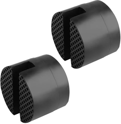 Coche cojín universal para gatos y elevadores, juego de 2 bloques de goma, tampón, goma gato universal, sello para gato con diseño antideslizante, elevación del coche, negro