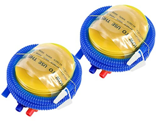 KITANDOVE Fußluftpumpe 2 Stück Tragbare Luftpumpe Kunststoff für Luftmatratzen Bälle Ballons Aufblasen für Partys und Outdoor Aktivitäten