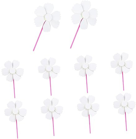 CAXUSD 10stücke Leere Windmühle Aus Papier Handgefertigt Graffiti-malerei DIY-windräder Kleines Spielzeug Junge Mädchen Lernspielzeug Wellenstil