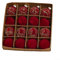 16-teilige bruchsichere Weihnachtskugel-Ornamente, Samt-Glitzerkugeln, 6 cm und 8 cm Christbaumkugeln Ornamente Weihnachtsschmuck (A)