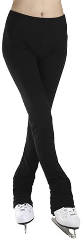 S, Eiskunstlauf-Trainingshosen, Lange Trainingshosen, Mädchen und Damen, Eiskunstlauf-Trainingsstrumpfhosen, Schlittschuhhosen, Warme Fleece-Leggings