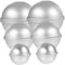 GRADENEVE 12 Stück Halbkugel Badeform Halbrunde Badesalzformen Aluminiumlegierung DIY Badebomben Formen Kuchenkerzen Bastelformen 6 Cm Durchmesser