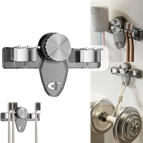 Zahnbürstenhalter Wand Ohne Bohren, Wasserdicht Zahnbürstenhalter Saugnapf, Multifunktions Haken Elektrische Zahnbürste Halterung, Rasiererhalter für Badezimmer