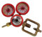 LCQSYE Industrielle Druckregler Sauerstoff-Acetylen-Entladegerät, Anti-Schock-Druckregler, Sauerstofftabletten-Manometer Regler(Acetylene Pressure Reducer)