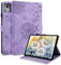 Rostsant Custodia per Lenovo Idea Tab Pro 12.7 Pollici 2025 Cover Nuova in pelle PU ripiegabile da Custodia in pelle con stampa dente di leone per Lenovo Idea Tab Pro Viola