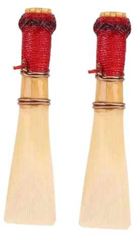 Leichtes Fagottrohr 2 Stück für Bassoon Lehrer und Schüler | Beige Schilf, Flexibel und Spielbereit, für Bühne und Musikunterricht, als Reserve