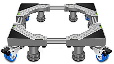 LTBWHCP Washing machine base Adjustable Appliance Wheels Fridge Freezer Mover Trolley Washing Machine Base Stand 45-65cm Dryer Stent Refrigerator Tray for Cookers, Dishwasher