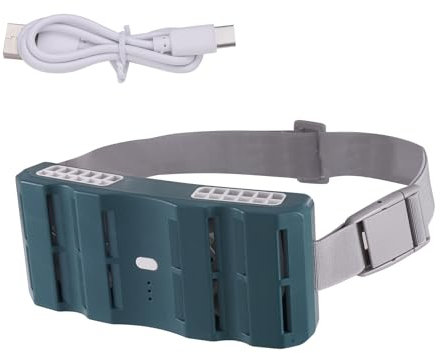 Waist Fan, Cooling Belt, Rechargeable With 3-Speed 4000mAh Powerful Airflow, Portable And Adjustable For Camping, Hiking, Construction, Outdoor Travel