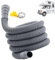 Tubo di Scarico Piegehevole per Camper con Adattatore Regolabile - Kit Scarico Acque Reflue per Roulotte, Lavatrice e Autocaravan (Accessorio Multiuso) (9 m)