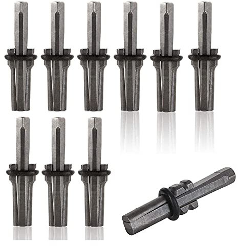 Dewin Cuñas de muelle, 10 cuñas, arandelas de resorte, 4,1 pulgadas, aleación de cromo vanadio, acero y astillas de piedra cuña para dividir hormigón, mármol, granitos, piedra