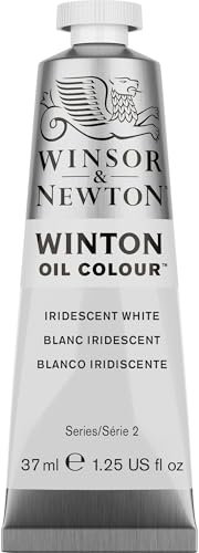 Winsor & Newton Winton - Tubo de Pintura al Óleo, Blanco Iridiscente, 37ml (Serie 2)