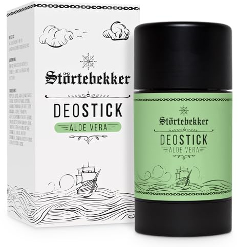 Störtebekker® Premium Deostick Aloe Vera - Erfrischender Deodorant Stick für Herren - Deostift für langanhaltende Frische - Männer Geschenkidee - Made in Germany - 75gr Deo Stick