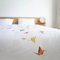 Snurk® - Kinder Bettwäsche Set, Crane Birds Bettwäsche, 135 x 200 cm, inkl. 1 Kissenbezug 80 x 80 cm, aus 100% Bio-Baumwolle