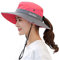WITERY Frauen Sonnenhut UV-Schutz Sommer Eimer Hut Faltbar Breite Krempe für Reisen Wandern Angeln Strand Wassermelone, wassermelone, M