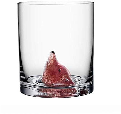 LKMY 460ml 3D Tier Haustier Kristallglas-Schale, nette Katzen-Schalen Glasbecher Kaffee Tee Wasser Trinkgläser für(Fox)
