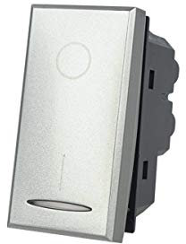 Interruttore Bipolare 2P 16A 0-1, Compatibile con Bticino Axolute (Grigio)