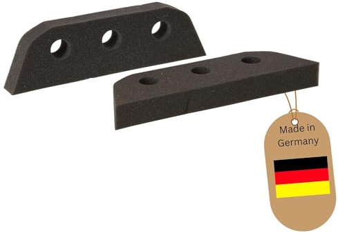 Novaliv 2X Schaumstoffbesen Ersatzschwamm Besenkopf Klein Friseurbesen Schwarz Noppenbesen Hundehaarentferner Broom Parkett Besen für Drinnen Teppichbesen Bodenabzieher Haushaltsbesen Wunderbesen