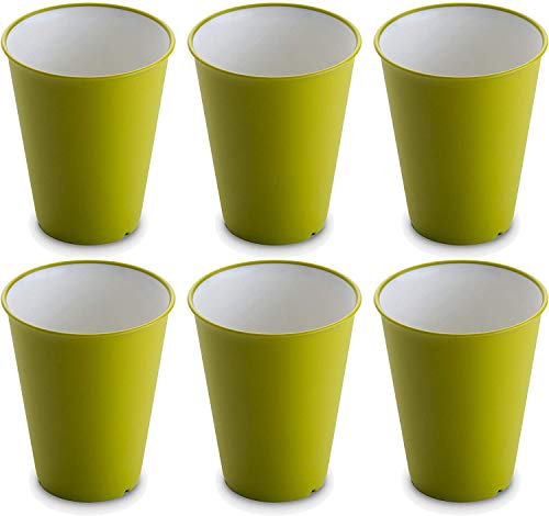Omada Design 6 Bicchieri Acqua, Bibite, 300 ml, Infrangibili, Impilabili, Antibatterici, Microonde, Lavabili in Lavastoviglie, linea Sanaliving
