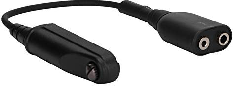 Cuifati Walkie Talkies Headset Adapter für BF-9700 A-58 UV-XR UV-5S GT-3WP UV-9R Plus,K-Head 2 Pin Walkie Talkie Audio Kabel Adapter