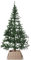 Faltbarer Weihnachtsbaum Rock Kragen Korb Ring Basis Ständer Abdeckung Rattan Kunststoff Grau