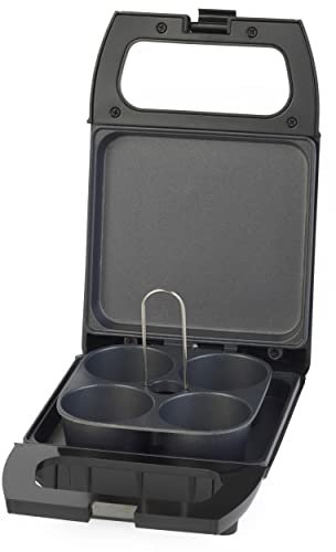PROGRESS EK4488PH Go Healthy Egg Muffin Mini Snack Maker, Easy Clean Non-Stick Coating, Compact Design, 4 x 50 ml Cups, 600 W