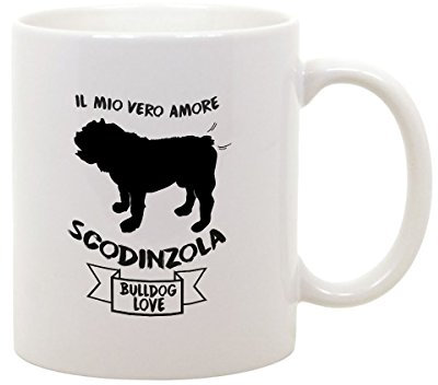 bubbleshirt Tazza Mug in ceramica Il mio vero amore scodinzola - bulldog - love - dog - idea regalo