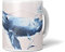 Paul Sinus Dekorative Tasse mit schönem Motiv Wal Buckelwal Blau Wasserfarben Aquarell
