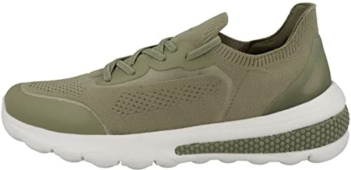 Geox Women's D Spherica Actif Sneaker, Pistachio, 8 UK