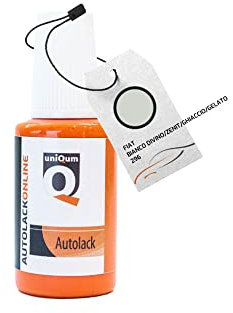 uniQum Autolack Lackstift fürs Auto für FIAT Bianco DIVINO/Zenit/Ghiaccio/Gelato 296 Autolack Reparatur 30 ml