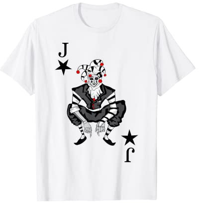 Spielkarte Joker Karte Rommé Fasching Karneval Kostüm Narr T-Shirt