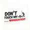 INDIGOS UG Aufkleber - Autoaufkleber - Wunschtext - Dont Touch My - ca. 200x99mm schwarz - Heckscheibe - Heckscheibenaufkleber - Sticker Tuning Boot Auto Laptop LKW - Namensaufkleber