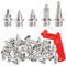 Zasiene Spike Nägel 100 Stück Schuh Spikes Spikes Ersatzdornen Leichtathletik Edelstahl Spikes Spike Schlüssel Leichtathletik Golf Cleat für Laufschuhe Sportschuhe Joggen Laufen (Silber)