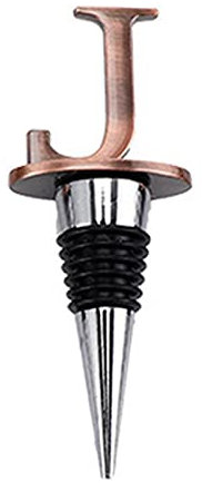 Initial Letter Age Sealer Cap Champagne Beer Wine Bottle Stopper Saver Gift(J)
