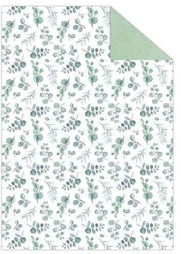 Ursus 11354605F - Fotokarton, Flower Time, Blätter, DIN A4, 300 g/m², beidseitig bedruckt mit verschiedenen Motiven, aus Frischzellulose, zum vielseitigen Basteln