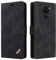 OKZone Coque pour Xiaomi Redmi Note 9/Redmi 10X 4G, Étui de Protection de Portefeuille Antichoc de Fente pour Carte, Support de Carte à Rabat en Cuir en PU Étui (Noir)