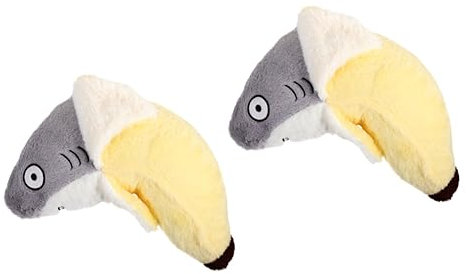 Warmhm 2 Stück Kinderkissen Dekorative Bettkissen Dekorative Dekokissen Plüschhai Modellierpuppe Geschmeidiger Hai Dekorative Puppe Hai Plüschpuppe Geschenk Baby Dekorieren