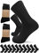 sogzz Tennissocken | 10 Paar | Herren Damen 80% Baumwolle, Sportsocken, Arbeitssocken, Tennis Sport Freizeit Arbeit Socken Unisex, Modell: Sport Basic, 43-46, Schwarz