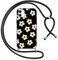 Foonary Coque pour Apple iPhone 12 Mini avec Cordon de Collier, Aesthetic Fleur Motif Étui Housse Réglable Lanyard Corde, Souple Silicone TPU Antichoc Protection Case pour iPhone 12Mini 5,4, Floral 2