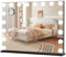 YOURLITE Miroir Maquillage Hollywood Lumineux Tactile 80x62CM, Température et Luminosité Variable, avec Petit Loupe Grossissant, 18 Ampoules LED, Port USB, Noir