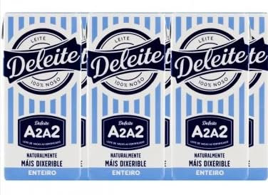 Leche entera Deleite, 200 ml, caja de 24 unidades