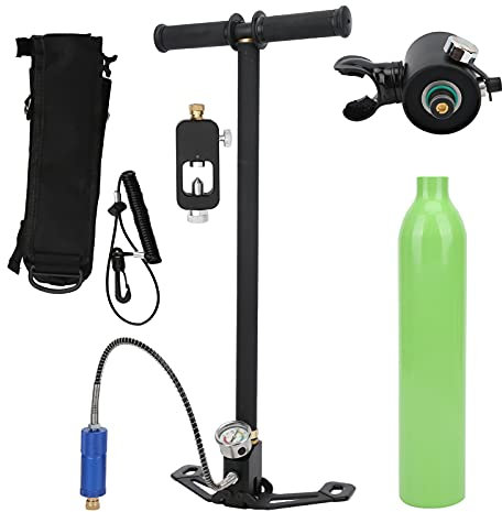 YWZQWJBC Tauchen Sauerstoff Tank Ausrüstung Unterwasser Atmen Kit Luft Versorgung Paket Set 0,5 L Mini Scuba Zylinder