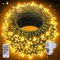 Auriostar Luci Natale Esterno, 30m 300LED Luci Albero di Natale Impermeabile IP44, 8 Modalità Catena Luminosa con Telecomando per Interno/Esterno Decorative Natalizie Albero di Natale Nozze Compleanno