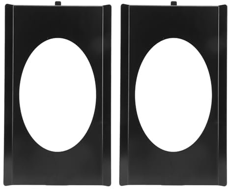 Par de Soportes de Altavoz Detrás de Acero de 6x9 Pulgadas, Negro Mate, Diseñados Específicamente para los Modelos C10 1973-1987