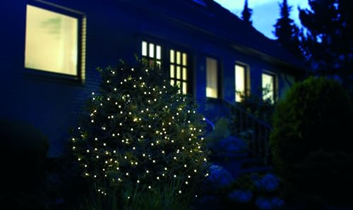 Star-Max LED Lichternetz 3,2x1,5m - 160 warmweiße LEDs, Timer, 5m Zuleitung, Outdoor-tauglich