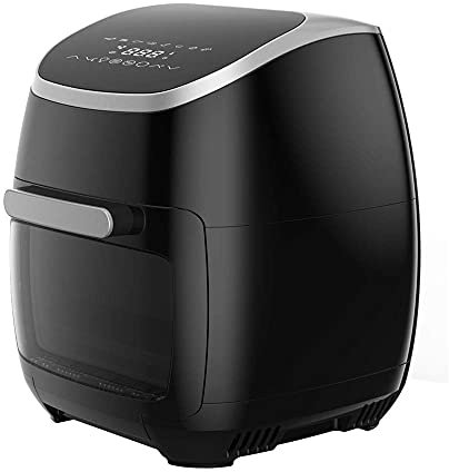 Friggitrice ad aria completamente automatica per uso domestico, 11 litri di grande capacità, friggitrice elettrica intelligente senza olio e a basso contenuto di grassi, finestra visibile, facile da