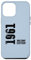 iPhone 12 Pro Max 64 Years 64th Birthday Old Man Woman 1961 Case