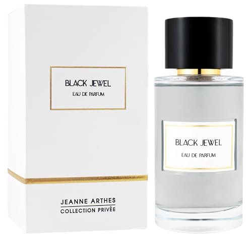 JEANNE ARTHES - Collection Privée - Eau de Parfum Black Jewel - Ambré & Boisé - Oud, Rose - Fabriqué en France à Grasse - Flacon Vaporisateur 100 ml